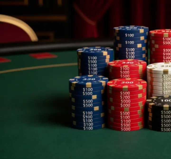 Profesjonalne żetony pokerowe w eleganckich kasetach