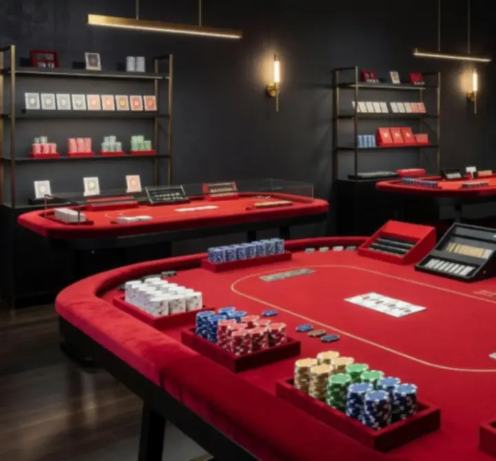 Showroomowy podgląd katalogu produktów pokerowych